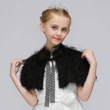 Load image into Gallery viewer, Autumn Shawl for Little Girls- Kids Bolero for Flower Girl