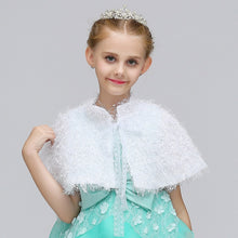 Load image into Gallery viewer, Autumn Shawl for Little Girls- Kids Bolero for Flower Girl