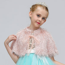Load image into Gallery viewer, Autumn Shawl for Little Girls- Kids Bolero for Flower Girl