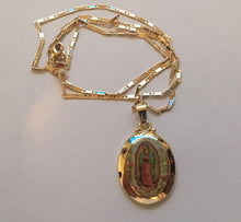 Load image into Gallery viewer, Fashion Trend Religious Style Madonna Gold Lady Guadalupe Drop-Shaped Pendant Necklace for Women Jewelry Gift