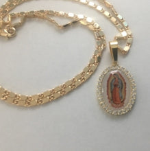 Load image into Gallery viewer, Fashion Trend Religious Style Madonna Gold Lady Guadalupe Drop-Shaped Pendant Necklace for Women Jewelry Gift