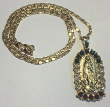 Load image into Gallery viewer, Fashion Trend Religious Style Madonna Gold Lady Guadalupe Drop-Shaped Pendant Necklace for Women Jewelry Gift