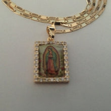 Load image into Gallery viewer, Fashion Trend Religious Style Madonna Gold Lady Guadalupe Drop-Shaped Pendant Necklace for Women Jewelry Gift