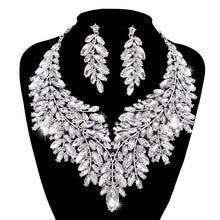 Load image into Gallery viewer, Luxurious Dubai Style Wedding Jewelry Sets Rhinestone Crystal-Bridal-Evening Necklace and Earrings