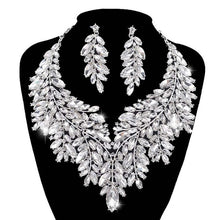 Load image into Gallery viewer, Luxurious Dubai Style Wedding Jewelry Sets Rhinestone Crystal-Bridal-Evening Necklace and Earrings