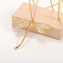 Load image into Gallery viewer, Romantic Rhinestone Creative Dragonfly Necklace For Women