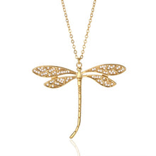 Load image into Gallery viewer, Romantic Rhinestone Creative Dragonfly Necklace For Women