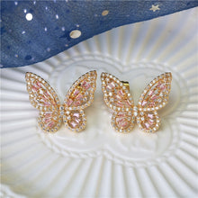 Load image into Gallery viewer, Butterfly Jewelry Sets - Necklaces and Luxury Cubic Zircon CZ Stud Earrings