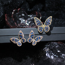 Load image into Gallery viewer, Butterfly Jewelry Sets - Necklaces and Luxury Cubic Zircon CZ Stud Earrings