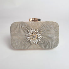 Load image into Gallery viewer, Flower Diamond Luxury Designer Evening Clutch Bag