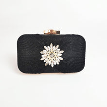 Load image into Gallery viewer, Flower Diamond Luxury Designer Evening Clutch Bag