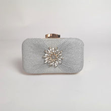 Load image into Gallery viewer, Flower Diamond Luxury Designer Evening Clutch Bag