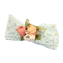 Load image into Gallery viewer, Rhinestone Embroidery Lace Pet Hair Bow-Hair Clip for Doggie- Wedding-Party Accessory