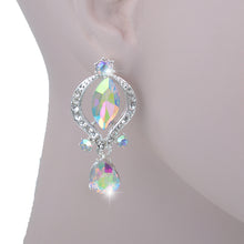 Load image into Gallery viewer, Sophisticated Silver Crystal Bridal Elegance Jewelry Set-Necklace-Earrings-Wedding Jewelry Accessories