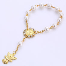 Load image into Gallery viewer, Imitation Pastel Pearl Angel Catholic Holy Rosary-Communion-gift-keepsake-favor