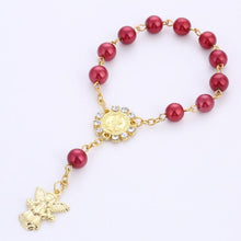 Load image into Gallery viewer, Imitation Pastel Pearl Angel Catholic Holy Rosary-Communion-gift-keepsake-favor