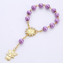 Load image into Gallery viewer, Imitation Pastel Pearl Angel Catholic Holy Rosary-Communion-gift-keepsake-favor