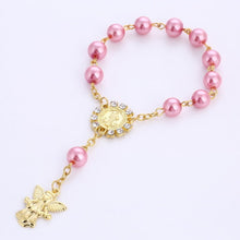 Load image into Gallery viewer, Imitation Pastel Pearl Angel Catholic Holy Rosary-Communion-gift-keepsake-favor