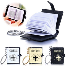 Load image into Gallery viewer, Mini Christian Holy Bible Cross - Religious Keychain