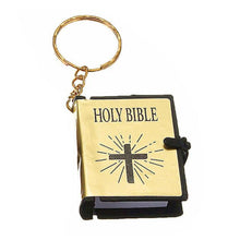Load image into Gallery viewer, Mini Christian Holy Bible Cross - Religious Keychain