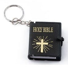 Load image into Gallery viewer, Mini Christian Holy Bible Cross - Religious Keychain