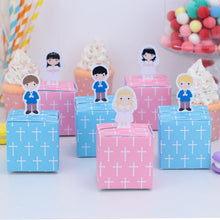 Load image into Gallery viewer, First Holy Communion Boy or Girl-Pink or Blue- Party Favor Box for Candy
