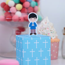 Load image into Gallery viewer, First Holy Communion Boy or Girl-Pink or Blue- Party Favor Box for Candy
