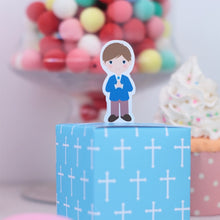 Load image into Gallery viewer, First Holy Communion Boy or Girl-Pink or Blue- Party Favor Box for Candy
