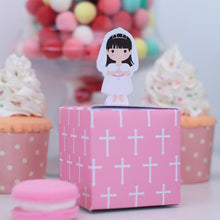 Load image into Gallery viewer, First Holy Communion Boy or Girl-Pink or Blue- Party Favor Box for Candy