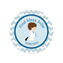 Load image into Gallery viewer, Personalized My First Communion Stickers- Favors Labels-Boy or Girl- Mi Primera Comunión Sellos