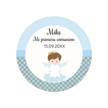Load image into Gallery viewer, Personalized My First Communion Stickers- Favors Labels-Boy or Girl- Mi Primera Comunión Sellos