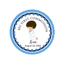 Load image into Gallery viewer, Personalized My First Communion Stickers- Favors Labels-Boy or Girl- Mi Primera Comunión Sellos