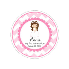 Load image into Gallery viewer, Personalized My First Communion Stickers- Favors Labels-Boy or Girl- Mi Primera Comunión Sellos