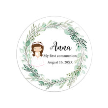 Load image into Gallery viewer, Personalized My First Communion Stickers- Favors Labels-Boy or Girl- Mi Primera Comunión Sellos