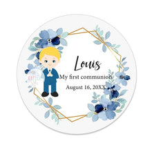 Load image into Gallery viewer, Personalized My First Communion Stickers- Favors Labels-Boy or Girl- Mi Primera Comunión Sellos