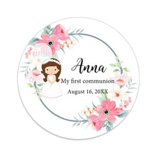 Load image into Gallery viewer, Personalized My First Communion Stickers- Favors Labels-Boy or Girl- Mi Primera Comunión Sellos