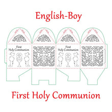 Load image into Gallery viewer, White-Pink-Blue-Gold-Silver My First Holy Communion Favor Boxes-Spanish Mi Primera Comunión-Candy Box-Party Keepsake