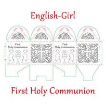 Load image into Gallery viewer, White-Pink-Blue-Gold-Silver My First Holy Communion Favor Boxes-Spanish Mi Primera Comunión-Candy Box-Party Keepsake