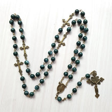 Load image into Gallery viewer, Handmade Beaded Vintage Holy Cross Rosary Religious Accessory-Perfect Boys Communion Gift