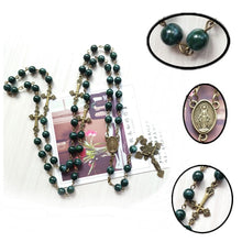 Load image into Gallery viewer, Handmade Beaded Vintage Holy Cross Rosary Religious Accessory-Perfect Boys Communion Gift