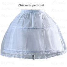 Load image into Gallery viewer, White Petticoat for Girls Crinoline Underskirt-for Gowns