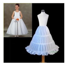 Load image into Gallery viewer, White Petticoat for Girls Crinoline Underskirt-for Gowns