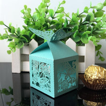 Load image into Gallery viewer, Laser Cut Butterfly Candy Box - Wedding Gift Favor Boxes - Gifts Quinceañera