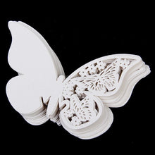 Load image into Gallery viewer, Wine Glass Butterfly Decorations- Name Place Card