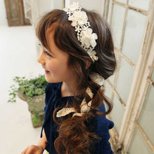 Load image into Gallery viewer, Assorted Girls Sheer Lace and Pearls Hair Accessories for Flower Girls and Special Events