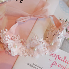 Load image into Gallery viewer, Assorted Girls Sheer Lace and Pearls Hair Accessories for Flower Girls and Special Events