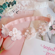 Load image into Gallery viewer, Assorted Girls Sheer Lace and Pearls Hair Accessories for Flower Girls and Special Events