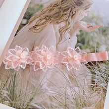 Load image into Gallery viewer, Assorted Girls Sheer Lace and Pearls Hair Accessories for Flower Girls and Special Events