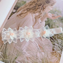 Load image into Gallery viewer, Assorted Girls Sheer Lace and Pearls Hair Accessories for Flower Girls and Special Events