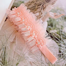 Load image into Gallery viewer, Assorted Girls Sheer Lace and Pearls Hair Accessories for Flower Girls and Special Events